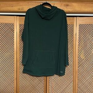 Women’s Calvin Klein Performance Cowl Neck Top in EVERGREEN 2X.     (543)